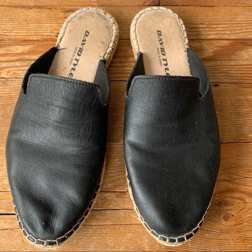 Slip on espadrilles summer black shoe